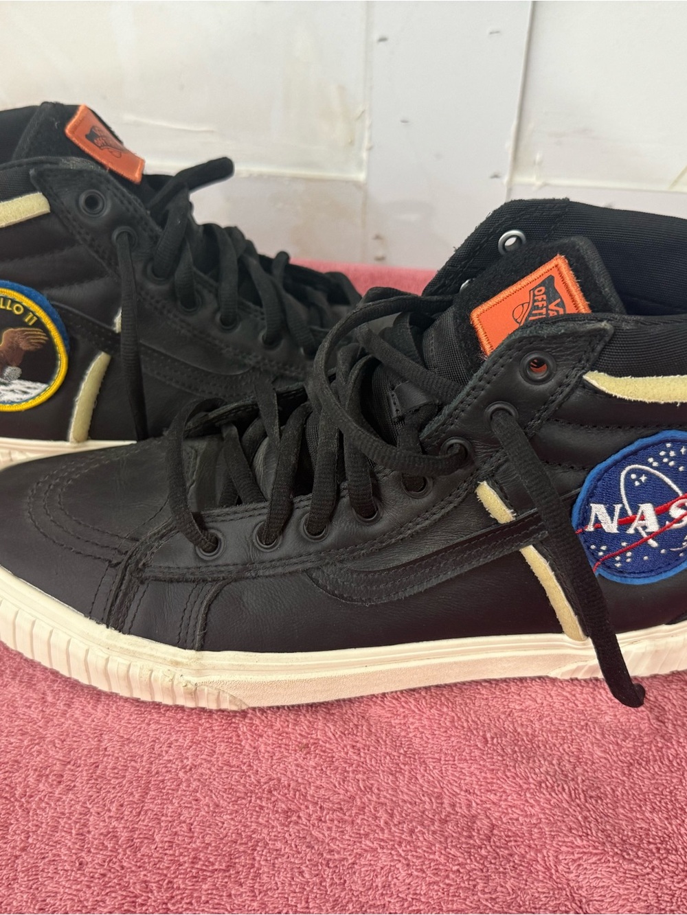 Vans Sk8-Hi Black NASA Patch High-Top Sneakers